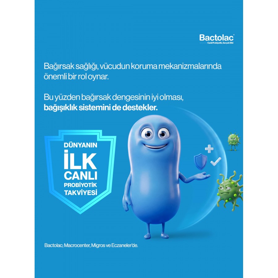 Bactolac Aktif Probiyotik - 1000 Ml (dünyada Canlı Organizma Içeren Tek Sıvı Probiyotik)