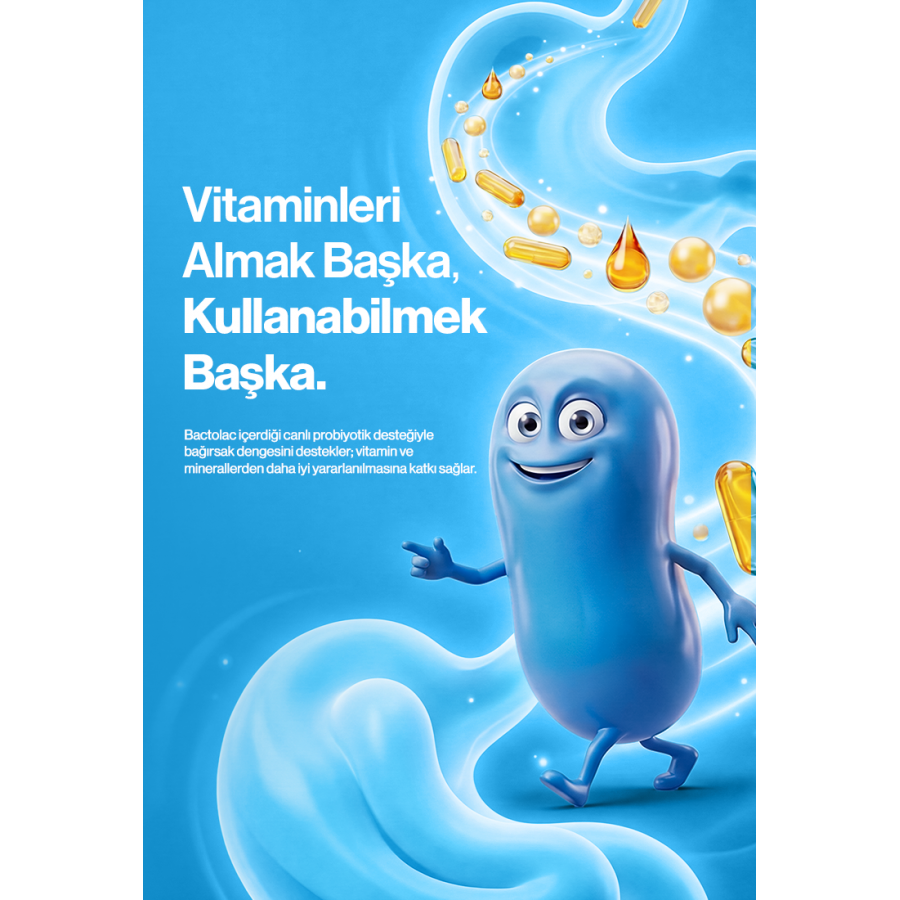 Bactolac Aktif Probiyotik - 1000 Ml (dünyada Canlı Organizma Içeren Tek Sıvı Probiyotik)