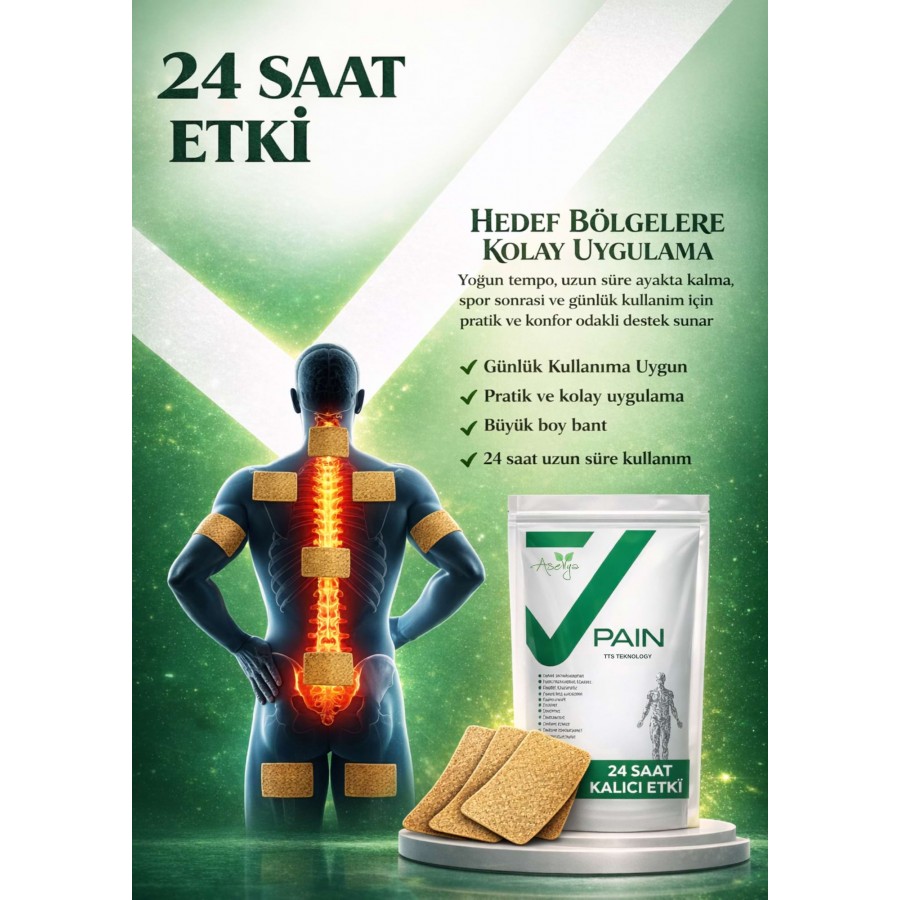 Aselya Premium Kas & Eklem Rahatlığı için Transdermal Bant 25 Adet