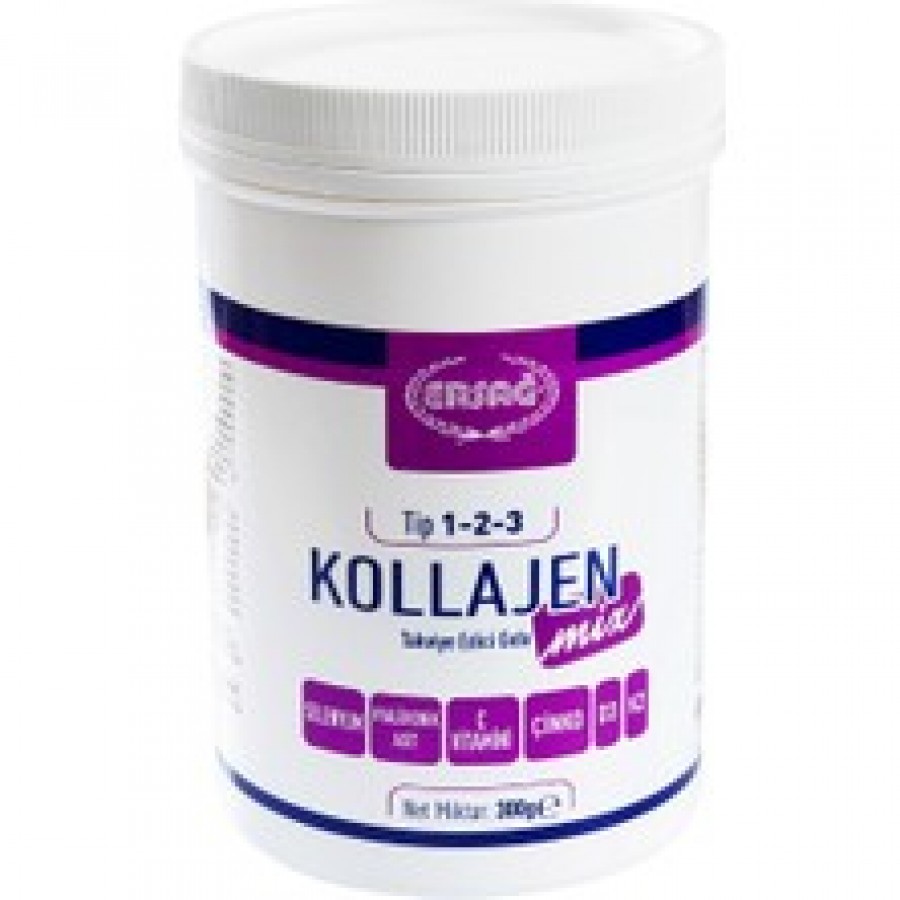 Ersağ Kollajen Mix (Tip 1-2-3) 300 Gr Orijinal Helal Organik Ersağ Kollajen Mix (Tip 1-2-3) 300 Gr Orijinal Helal Organik