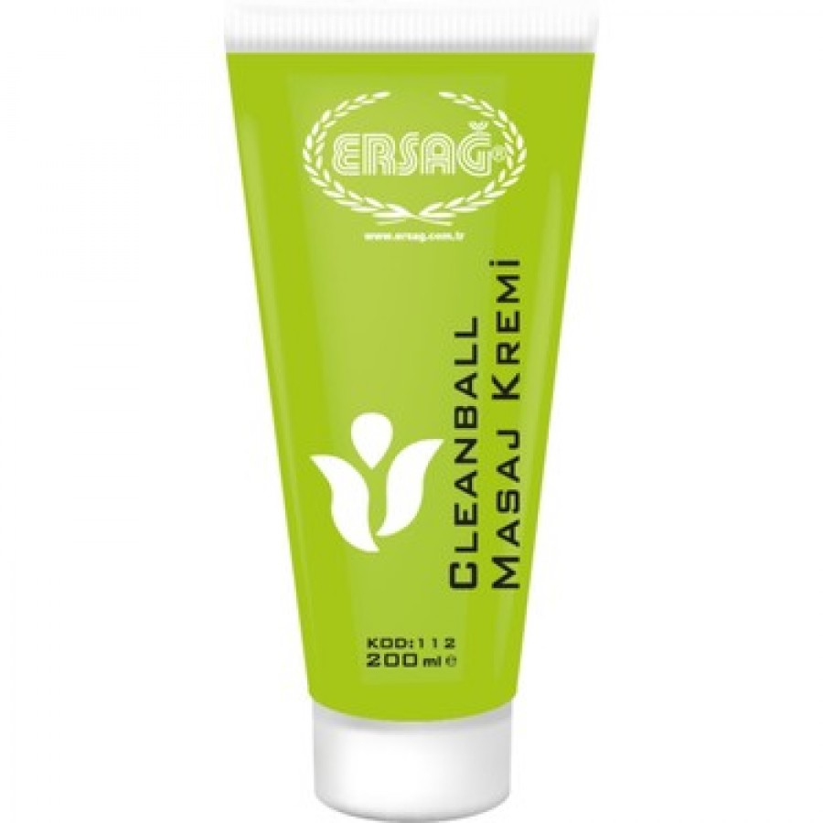 Ersağ Doğal Ürünler Masaj Kremi Cleanball 200 ML Kesici Krem