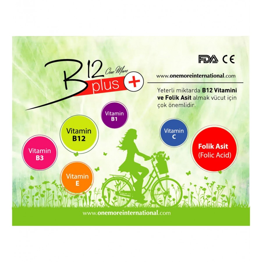 One More B12 Plus,1 Pakette 32 Adet Vitamin Bandı,2020 Bandrollü