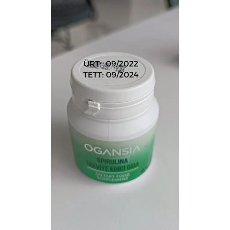 Ogansia Spirulina Siprulina Yepyeni Orjinal Ambalajıyla 60 Tablet